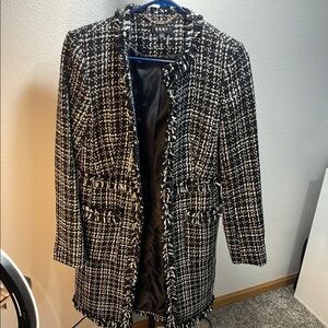 DKNY Black and White Women's Tweed Jacket